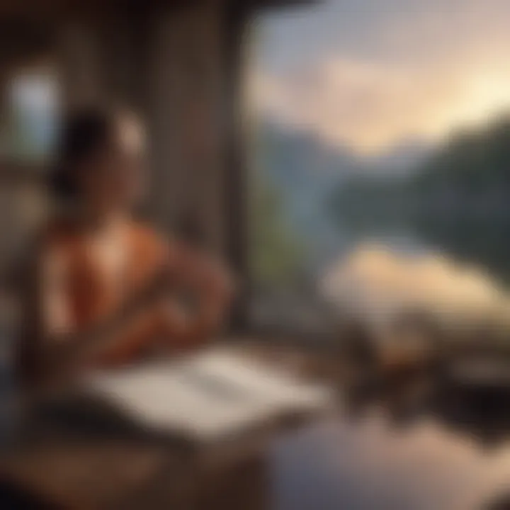 A journal with reflective prompts for self-discovery