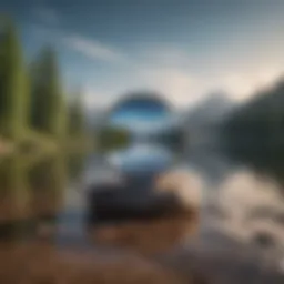 A serene landscape symbolizing tranquility and emotional balance