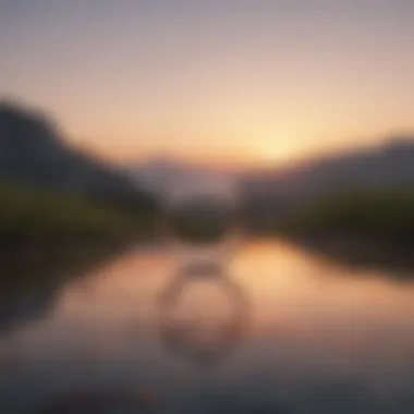 Symbol of New Beginnings A serene landscape at dawn, symbolizing new beginnings