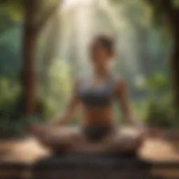 Serene yoga practice in nature