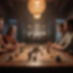 Group of avatars engaging in a lively game session