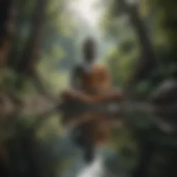 A serene landscape reflecting mindfulness