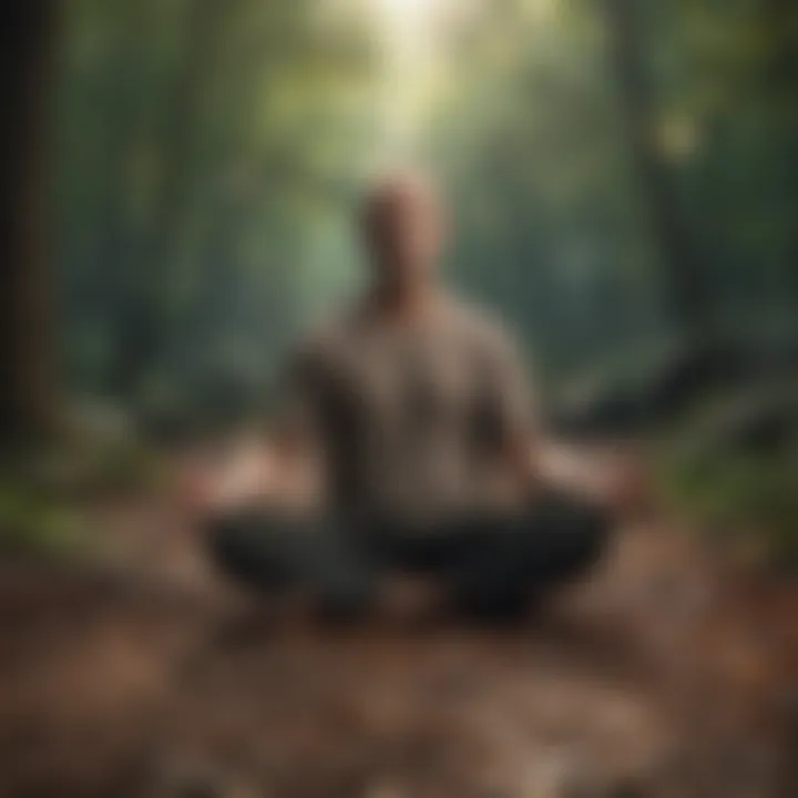 A peaceful meditation scene promoting mindfulness