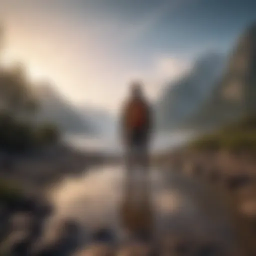 A serene landscape symbolizing self-awareness