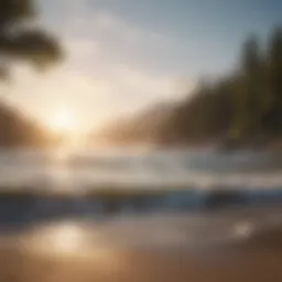 A serene landscape with soft waves, symbolizing tranquility.