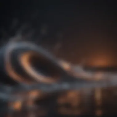 The soothing rhythm of calming sounds Sound waves visualizing calming music