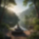 A serene landscape illustrating tranquility and mindfulness