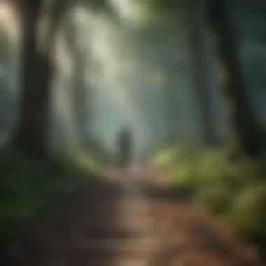 A pathway through a forest symbolizing life's journey