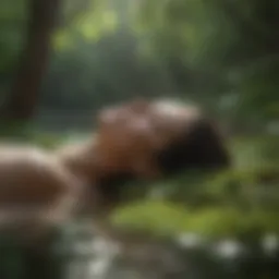 A serene nature scene representing tranquility and healing.