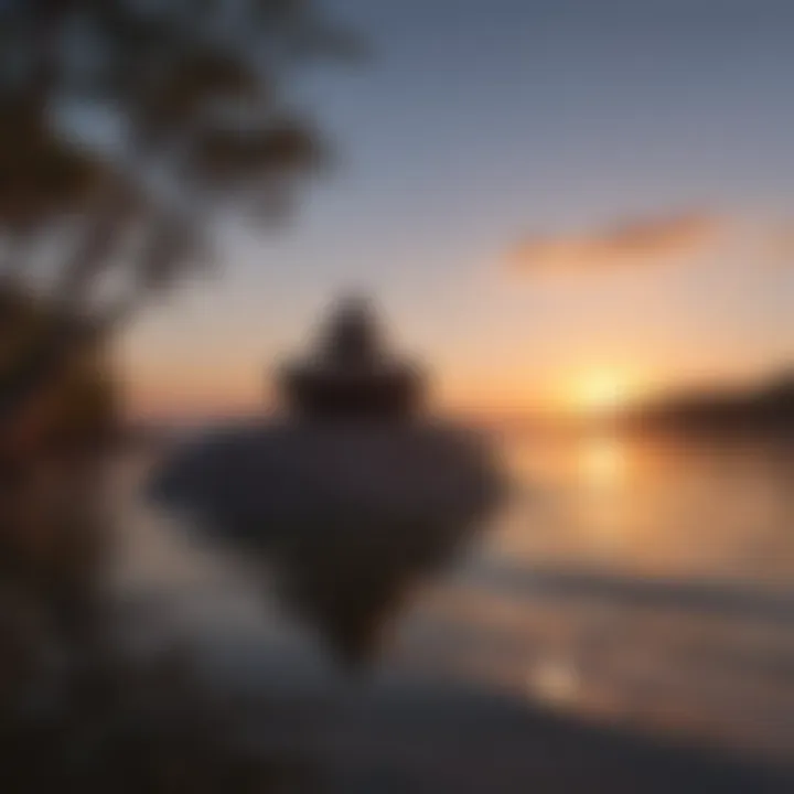 A serene sunset providing inspiration for meditation