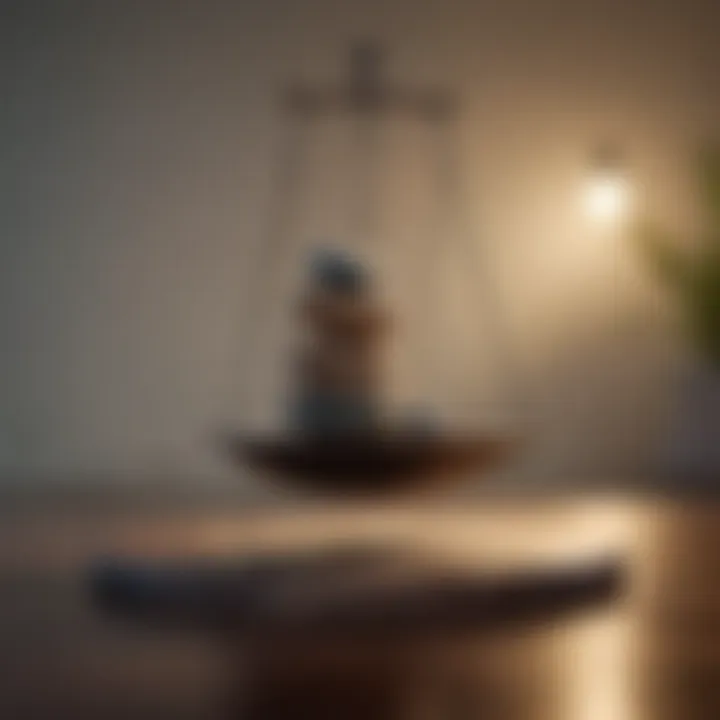 A balanced scale symbolizing work-life harmony