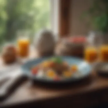 Nourishing Morning Meal A healthy breakfast arranged beautifully