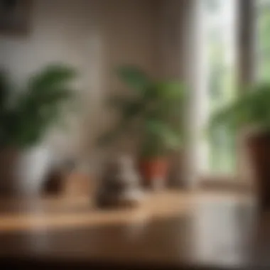 Personal touches for a calming meditation environment Personalized space with calming colors and plants