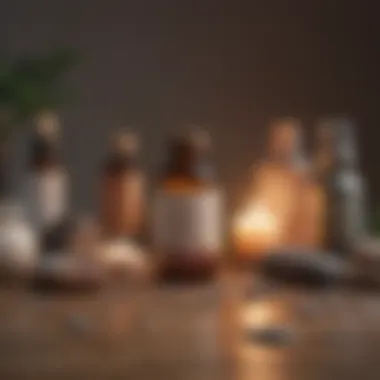 A collection of self-care items arranged thoughtfully