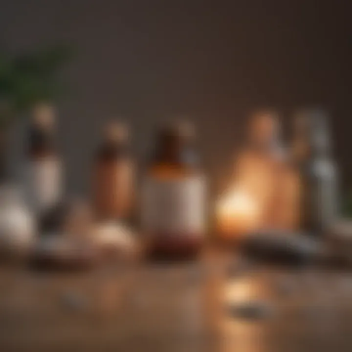 A collection of self-care items arranged thoughtfully