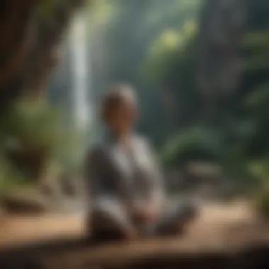 Embracing Mindfulness Techniques Mindfulness practice in a tranquil setting