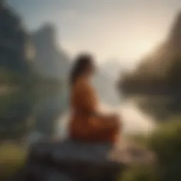 A serene landscape representing inner peace