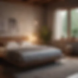 A serene bedroom setting promoting restful sleep