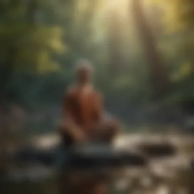 Mindfulness in Practice A person practicing mindfulness in a peaceful setting