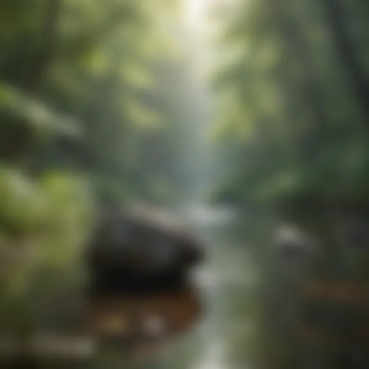 A serene landscape representing tranquility