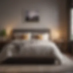 A serene bedroom environment promoting relaxation and sleep