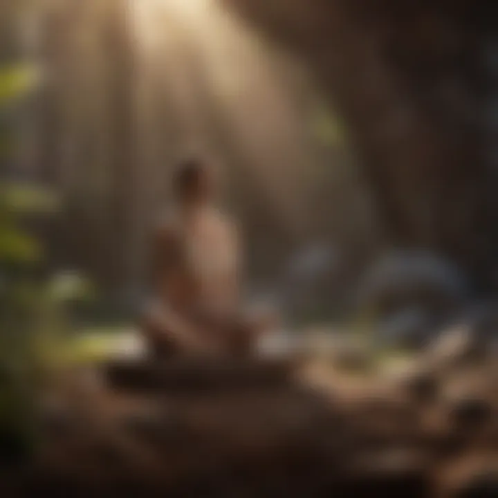 Mindfulness meditation session enhancing focus