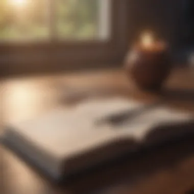 A journal and pen representing introspection