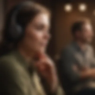 Active listening in a supportive setting