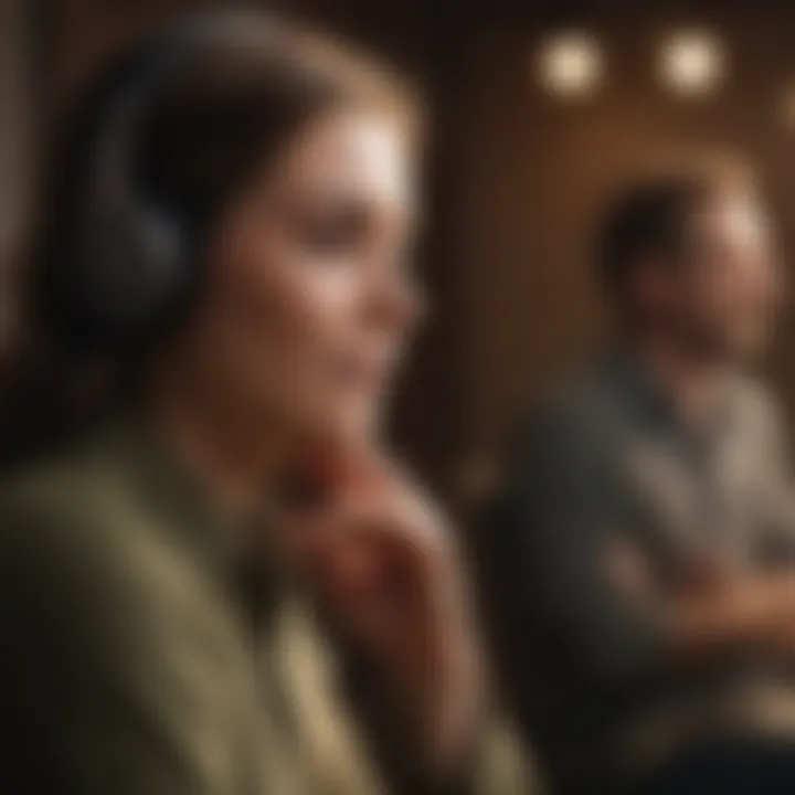 Active listening in a supportive setting