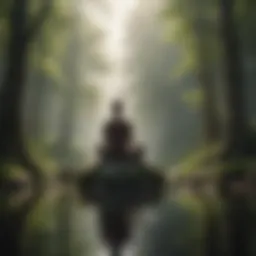 A serene landscape promoting mindfulness