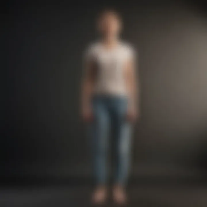 An individual standing tall with an open posture