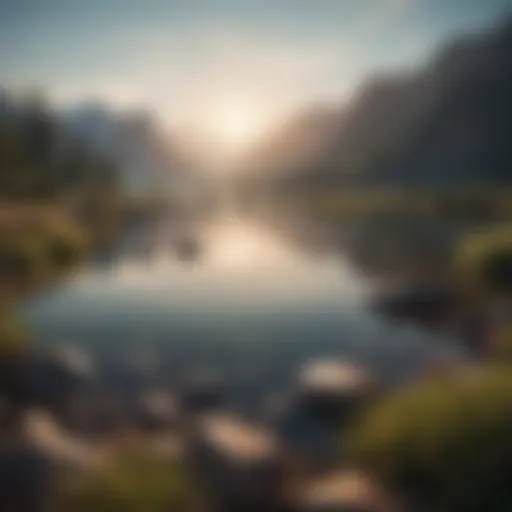 A serene landscape symbolizing inner peace