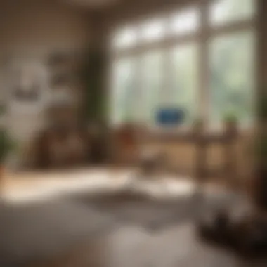 Designing a Workspace for Personal Development A thoughtfully arranged workspace encouraging productivity