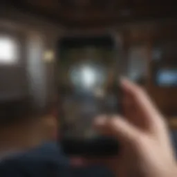 A digital interface showcasing various mental health app features