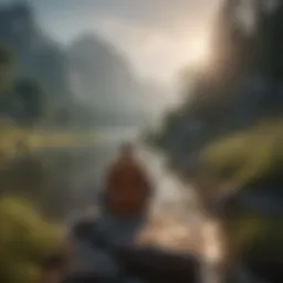 A serene landscape symbolizing inner peace