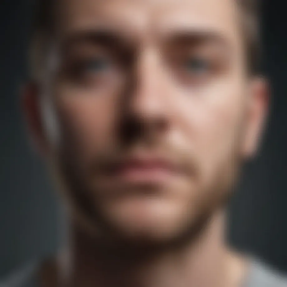 Abstract representation of chronic depression's impact on the mind