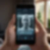 A digital interface of a mental health application showcasing user-friendly features