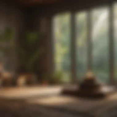 Cozy Meditation Space Cozy meditation space with calming elements