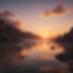 Serene sunset view representing emotional healing