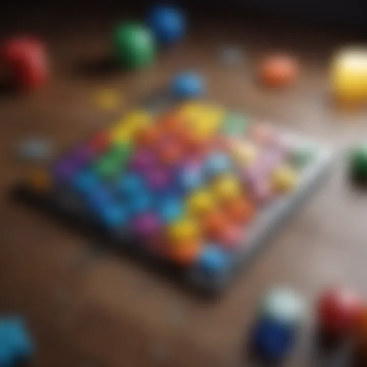 Colorful puzzle game interface designed for stress relief