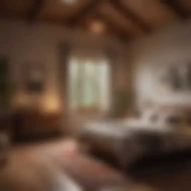 Restful Sanctuary A cozy bedroom setting designed for relaxation