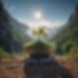 Inspiring landscape symbolizing positivity