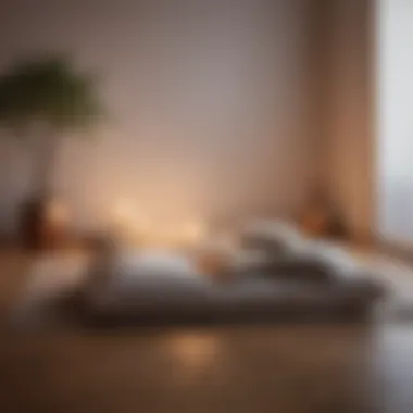 Creating Your Sanctuary: The Ideal Meditative Space Meditative space with cushions and candles