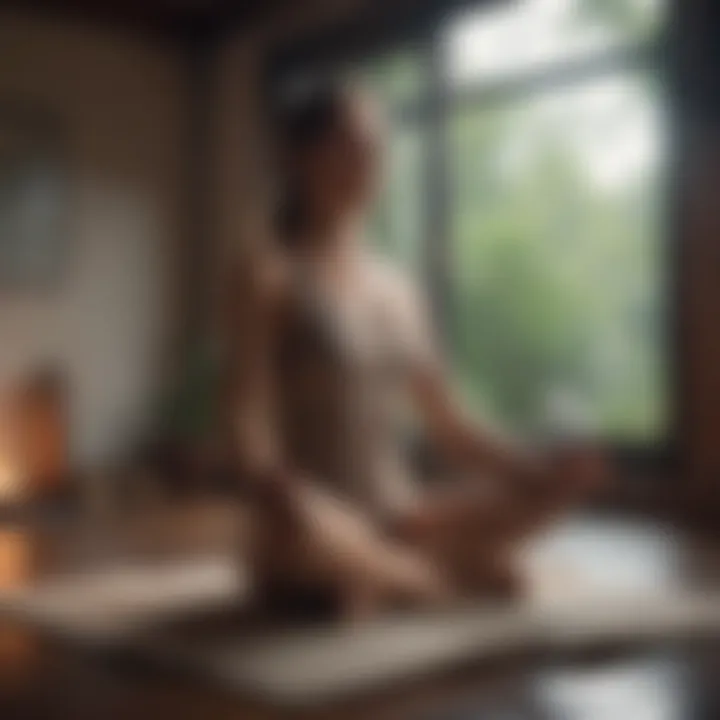 Mindfulness journal with reflections on meditation practices