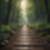 A serene landscape promoting mindfulness