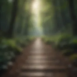 A serene landscape promoting mindfulness
