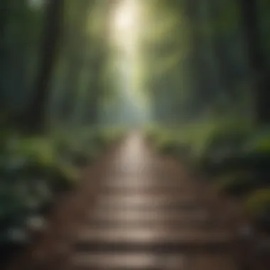 Nature's Calm: A Path to Mindfulness A serene landscape promoting mindfulness