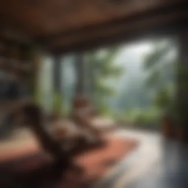 Serene Gaming Environment A serene gaming environment depicting relaxation