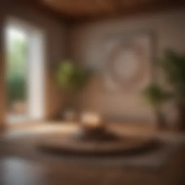 Cozy indoor space designed for meditation and mindfulness