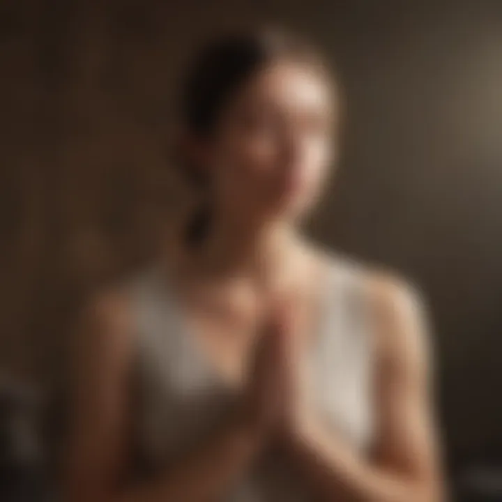 A visualization of mindfulness techniques utilized in guided meditation